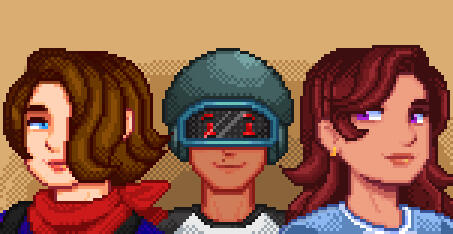 Custom Farmer portraits (Stardew Valley)